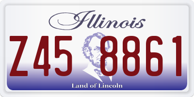 IL license plate Z458861