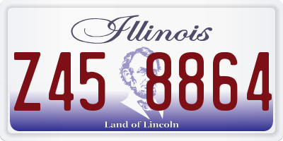 IL license plate Z458864