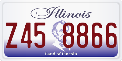 IL license plate Z458866