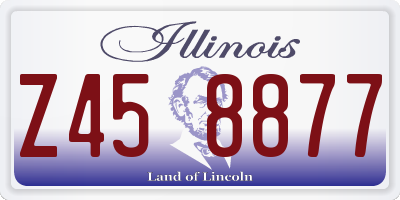 IL license plate Z458877