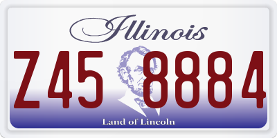 IL license plate Z458884