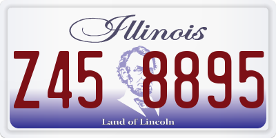 IL license plate Z458895