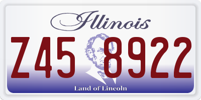 IL license plate Z458922