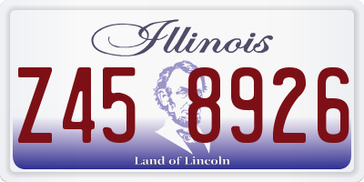 IL license plate Z458926