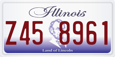 IL license plate Z458961