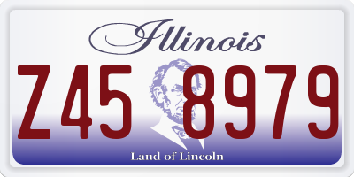 IL license plate Z458979