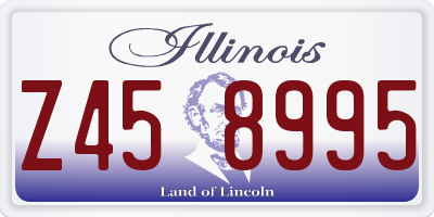IL license plate Z458995