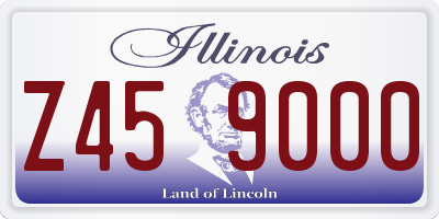 IL license plate Z459000