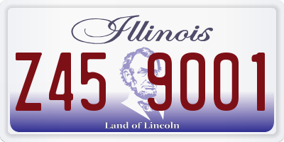 IL license plate Z459001
