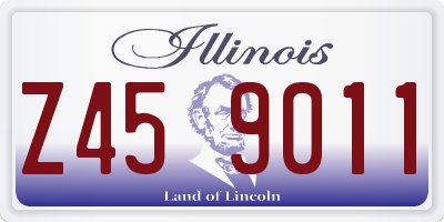 IL license plate Z459011
