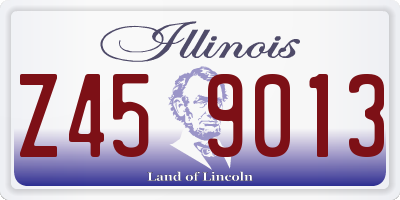 IL license plate Z459013