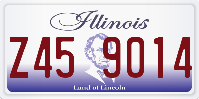 IL license plate Z459014