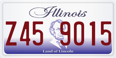 IL license plate Z459015