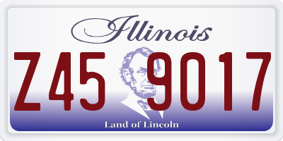 IL license plate Z459017