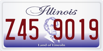 IL license plate Z459019