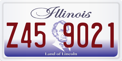 IL license plate Z459021