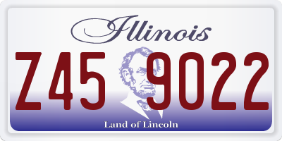 IL license plate Z459022