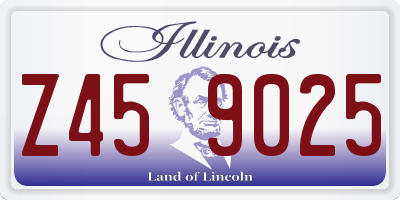 IL license plate Z459025