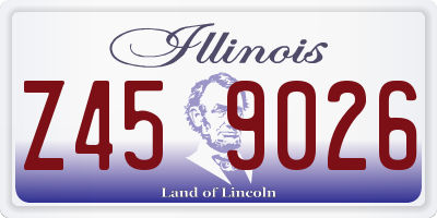 IL license plate Z459026