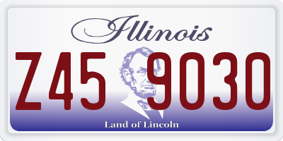 IL license plate Z459030