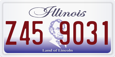 IL license plate Z459031
