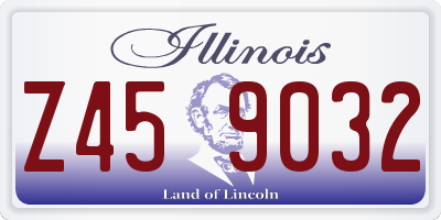 IL license plate Z459032