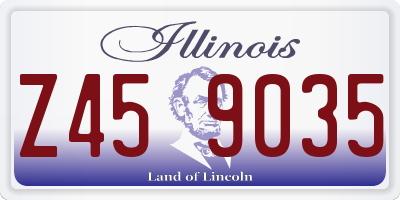 IL license plate Z459035
