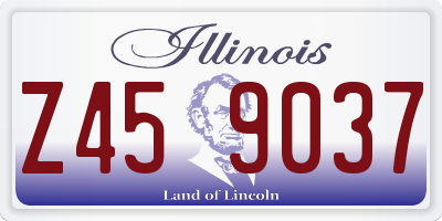 IL license plate Z459037