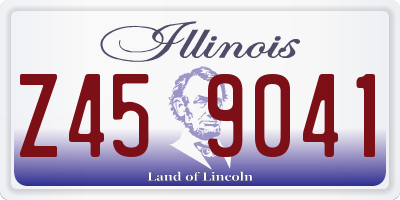 IL license plate Z459041