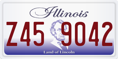 IL license plate Z459042