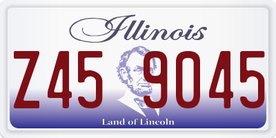 IL license plate Z459045