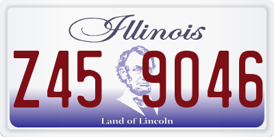 IL license plate Z459046