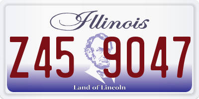 IL license plate Z459047