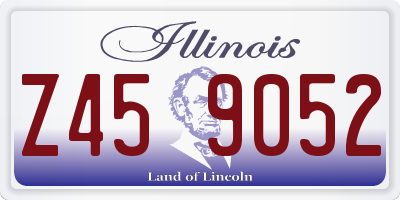 IL license plate Z459052