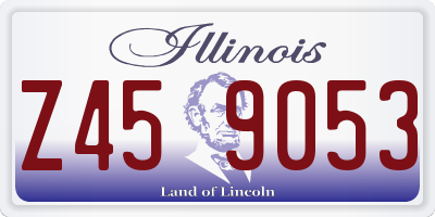 IL license plate Z459053