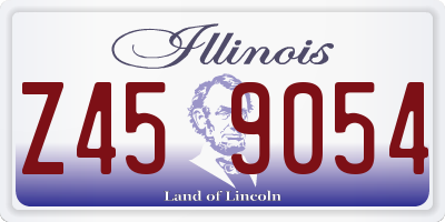IL license plate Z459054