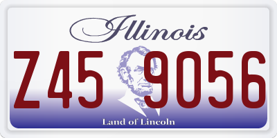 IL license plate Z459056