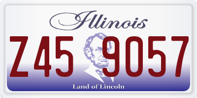 IL license plate Z459057