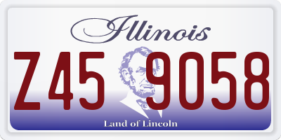 IL license plate Z459058