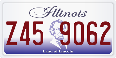IL license plate Z459062