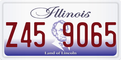 IL license plate Z459065