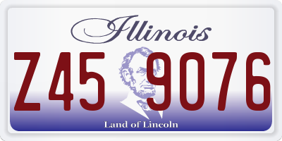 IL license plate Z459076