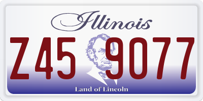 IL license plate Z459077