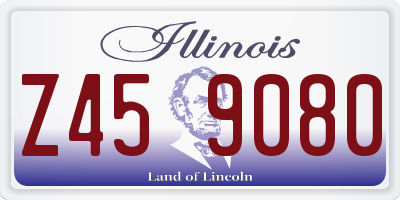IL license plate Z459080