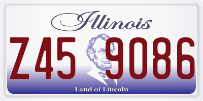 IL license plate Z459086