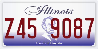 IL license plate Z459087