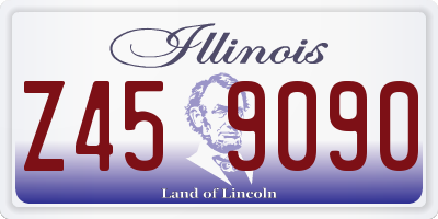 IL license plate Z459090