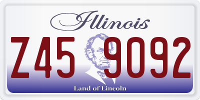 IL license plate Z459092