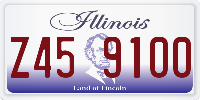IL license plate Z459100