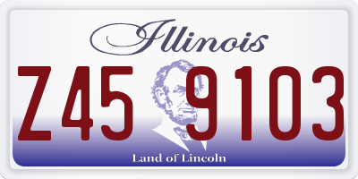 IL license plate Z459103